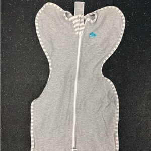 Love to Dream Gray and White Swaddle